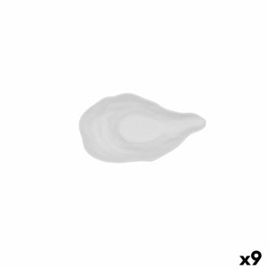 Bowl Bidasoa Fosil White Ceramic 19,9 x 11,1 x 4,8 cm (9Units)