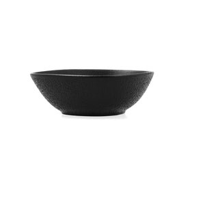 Bowl Bidasoa Fosil Black Ceramic Oval 14 x 12,4 x 4,8 cm (12 Units)