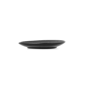 Plate Bidasoa Fosil Black Ceramic Aluminium Oxide 13,3 x 11,6 x 1,7 cm Coffee (12 Units)
