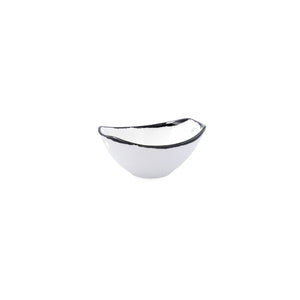 Bowl Ariane Vital Filo White Black Ceramic 11,6 cm (8 Units)