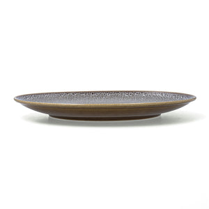 Flat Plate Ariane Jaguar Freckles Brown Ceramic 27 cm (6 Units)