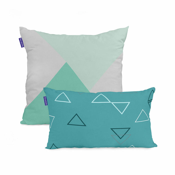Cushion cover HappyFriday Blanc Valley Multicolour 2 Pieces