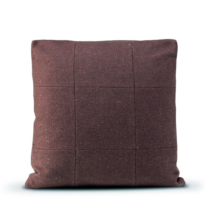Cushion cover HappyFriday HF Living Square Felt Burgundy 50 x 50 cm