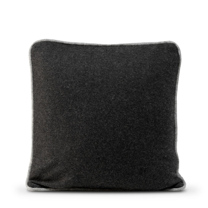 Cushion cover HappyFriday HF Living Piping Felt Black 50 x 50 cm
