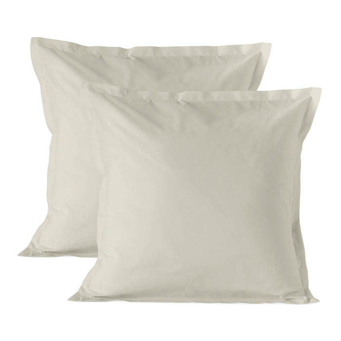 Pillowcase HappyFriday BASIC Beige 60 x 60 cm (2 Units)