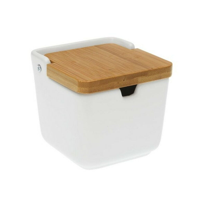 Sugar Bowl With lid Bamboo Ceramic (11,2 x 10,3 x 11,2 cm)