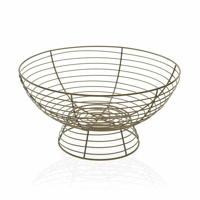 Fruit Bowl Versa Metal Steel (33 x 17 cm)