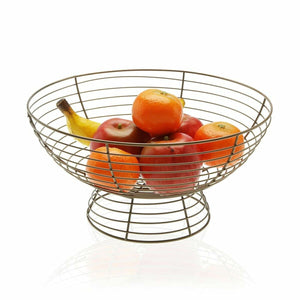 Fruit Bowl Versa Metal Steel (33 x 17 cm)