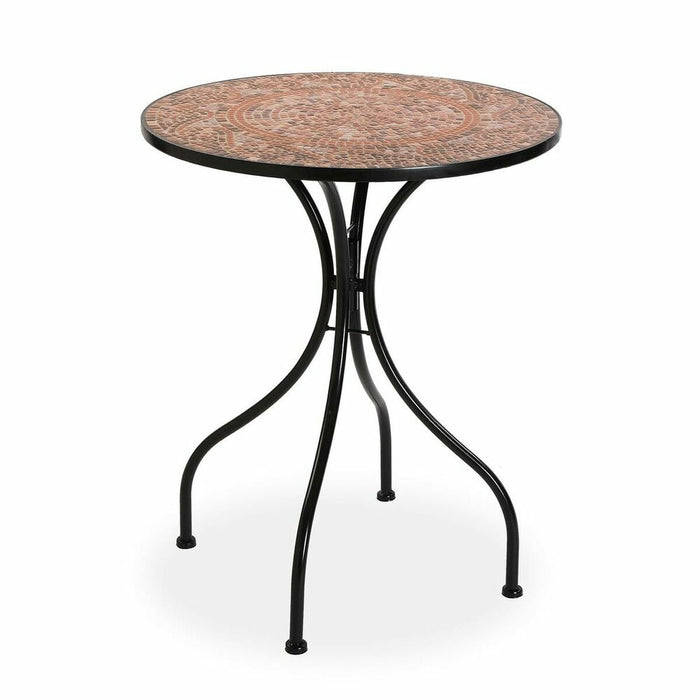 Side table Versa Mosaic Circular Red Metal (60 x 71 cm)