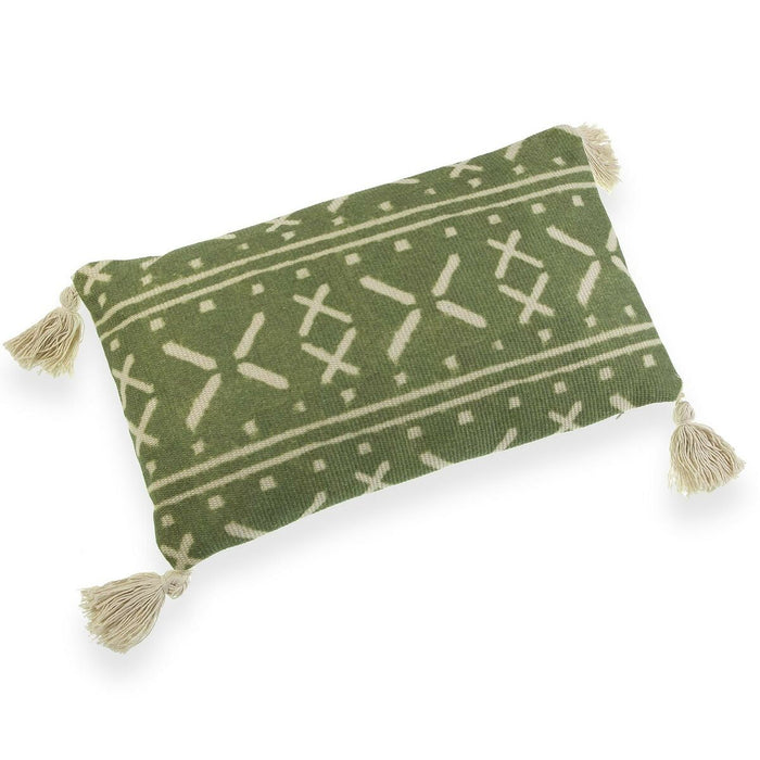 Cushion Versa Green Tassels 10 x 30 x 50 cm