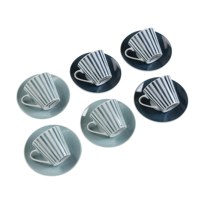 6 Piece Coffee Cup Set Versa Adanna Porcelain