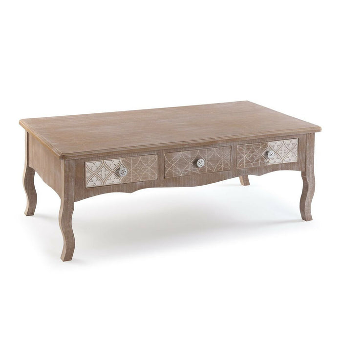 Centre Table Versa Lyra Paolownia wood MDF Wood 60 x 41 x 110 cm