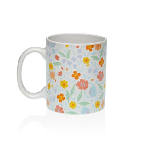 Mug Versa Flandes Flowers Porcelain