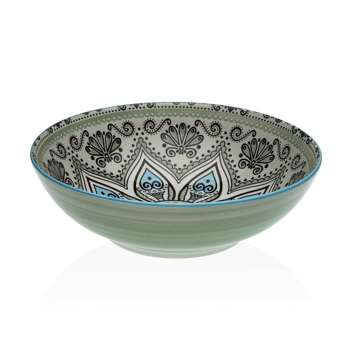 Salad Bowl Versa Green Ceramic Porcelain 22,5 x 9 x 22,5 cm