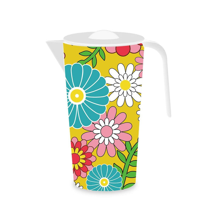 Jug Versa Yellow Polyethylene RPET Flowers