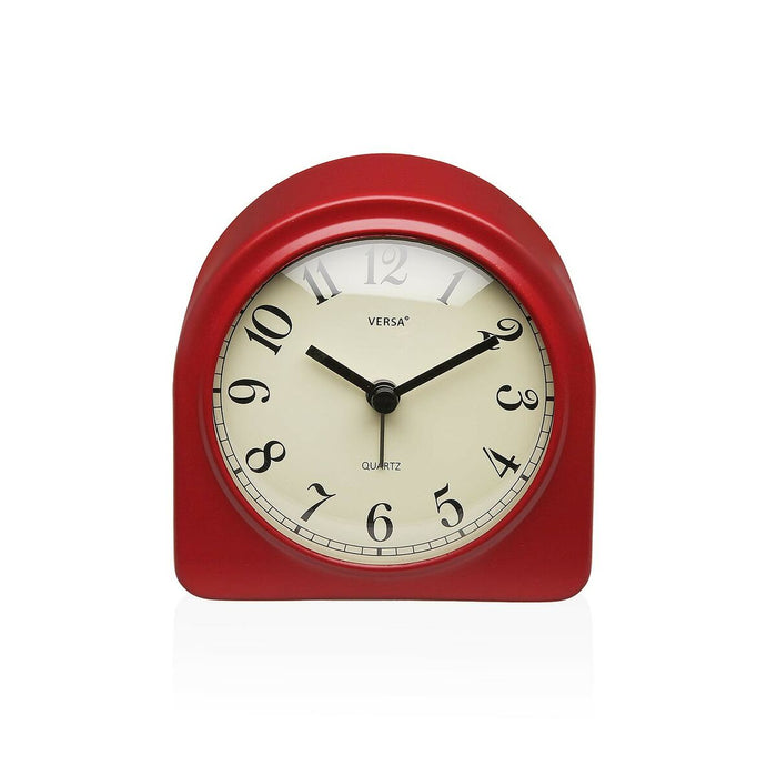 Table clock Versa Luxa Red Plastic 5,8 x 10 x 10 cm