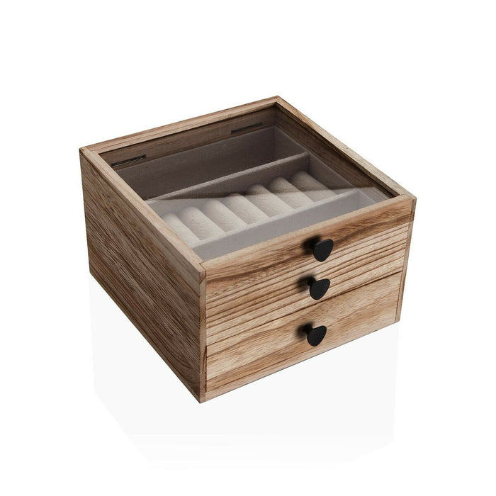 Jewelry box Versa Paolownia wood 21 x 7 x 30 cm