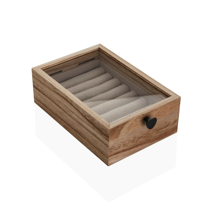 Jewelry box Versa Paolownia wood 19 x 6 x 12 cm
