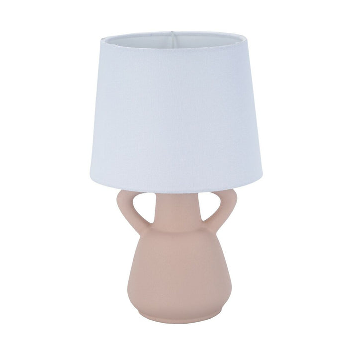 Desk lamp Versa Linen Ceramic 18 x 29 cm