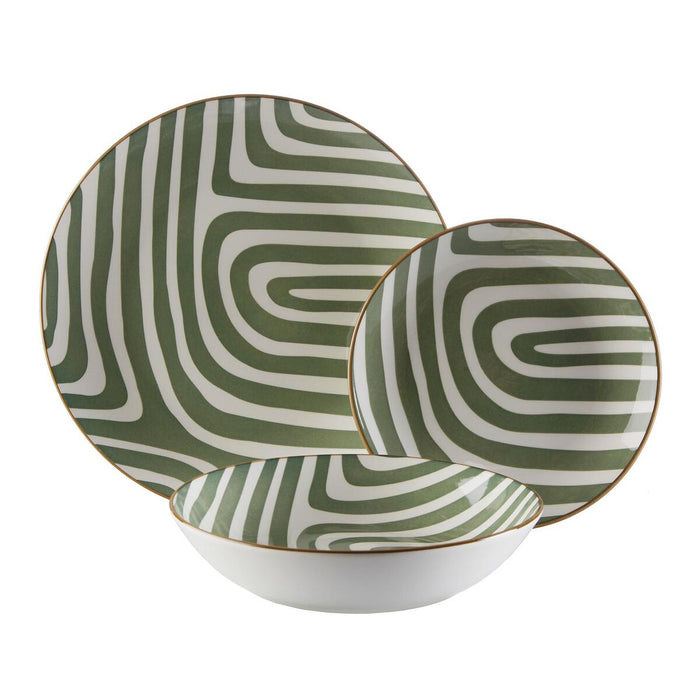 Tableware Versa Green Porcelain