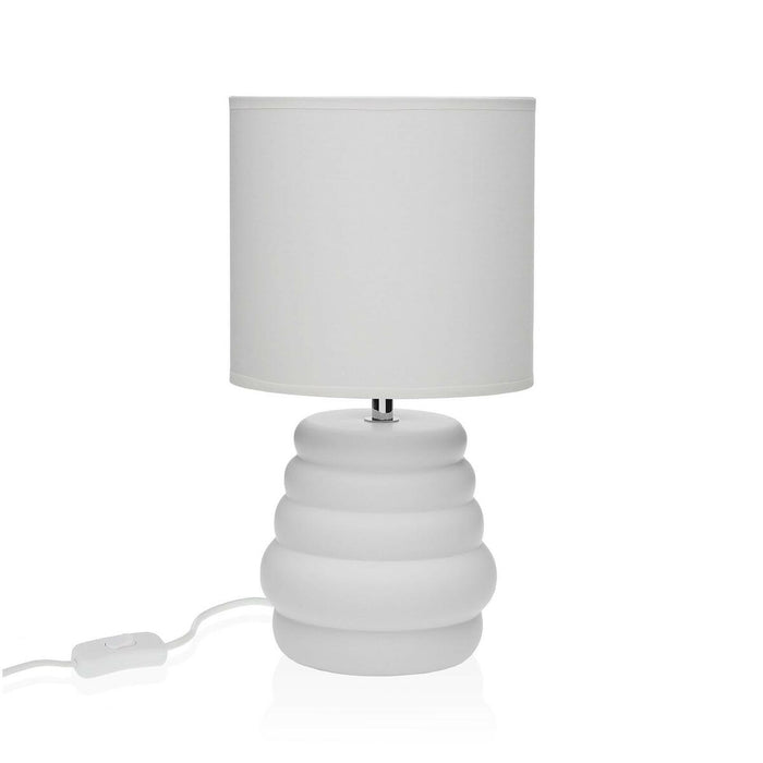 Desk lamp Versa White Ceramic 40 W 17 x 32,2 cm