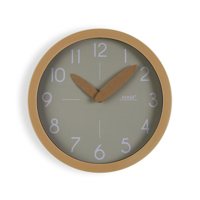 Wall Clock Versa Grey Plastic Minimalist 4,1 x 30 x 30 cm