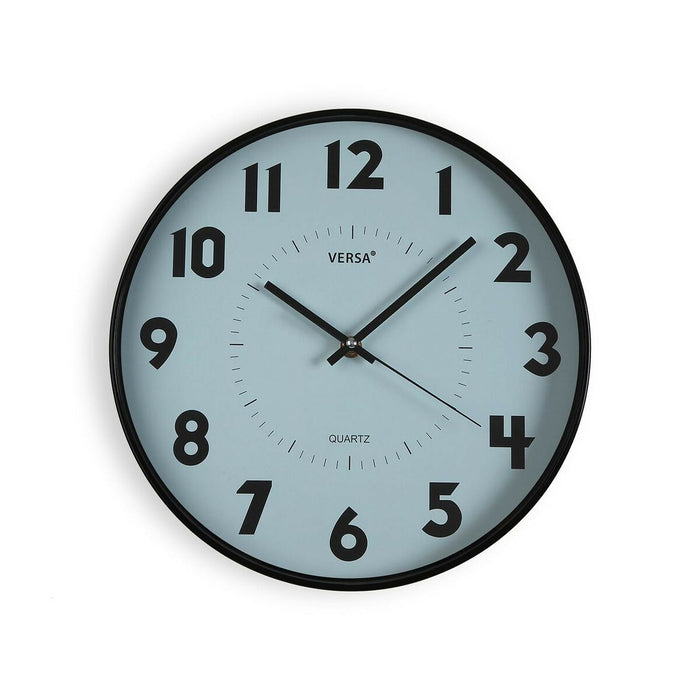 Wall Clock Versa Blue Plastic 4 x 30 x 30 cm