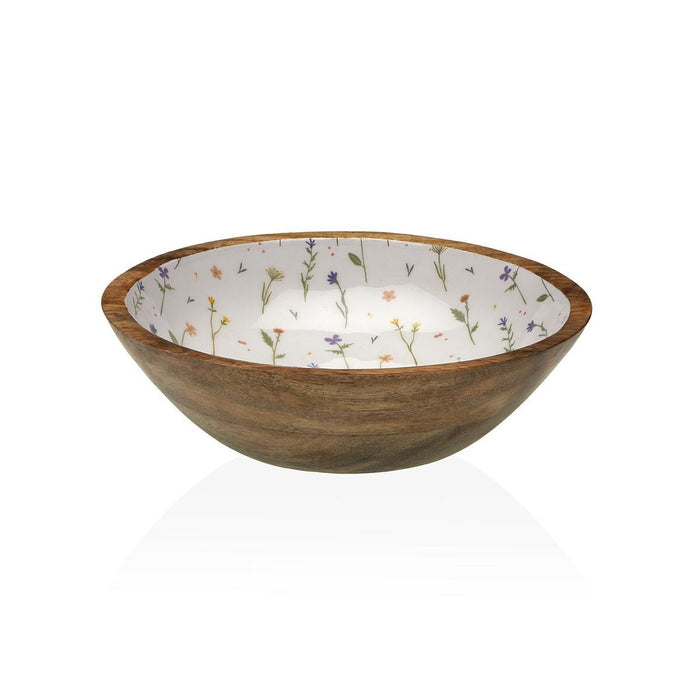 Salad Bowl Versa Laison Bamboo Porcelain Mango wood 24 x 7 x 24 cm