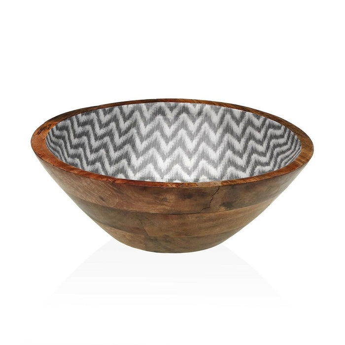 Salad Bowl Versa Chevron Bamboo Porcelain Mango wood 30 x 10 x 30 cm