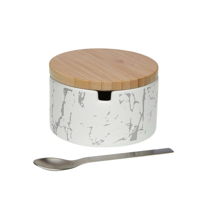 Sugar Bowl Versa Ceramic Bamboo Steel Dolomite 12 x 6,5 x 10 cm