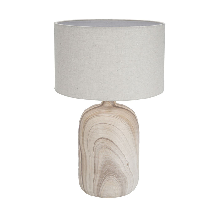 Desk lamp Versa Linen Ceramic 40 W 32,5 x 52 cm Rustic