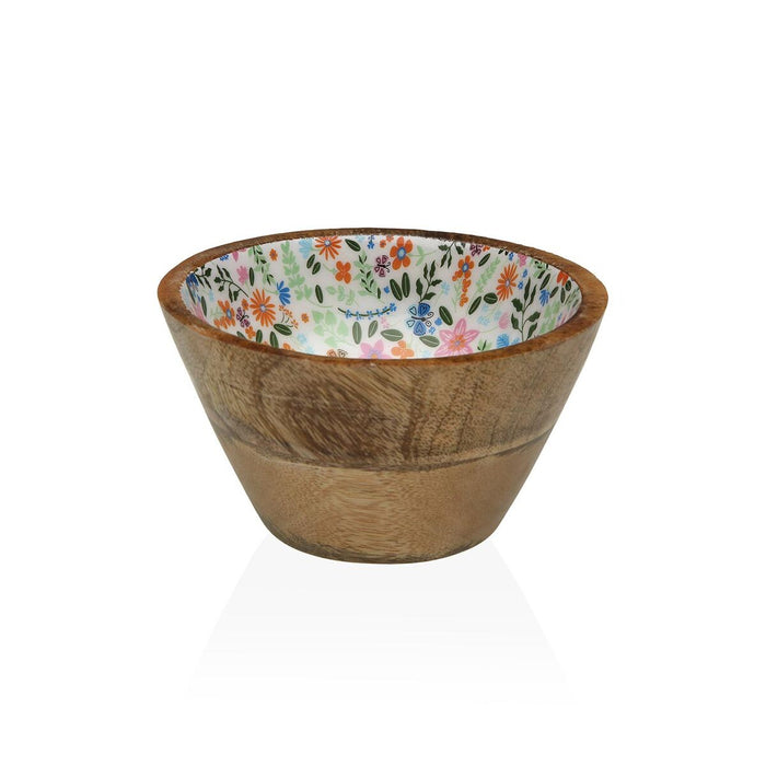 Bowl Versa Bamboo Mango wood Flowers 13 x 7 x 13 cm