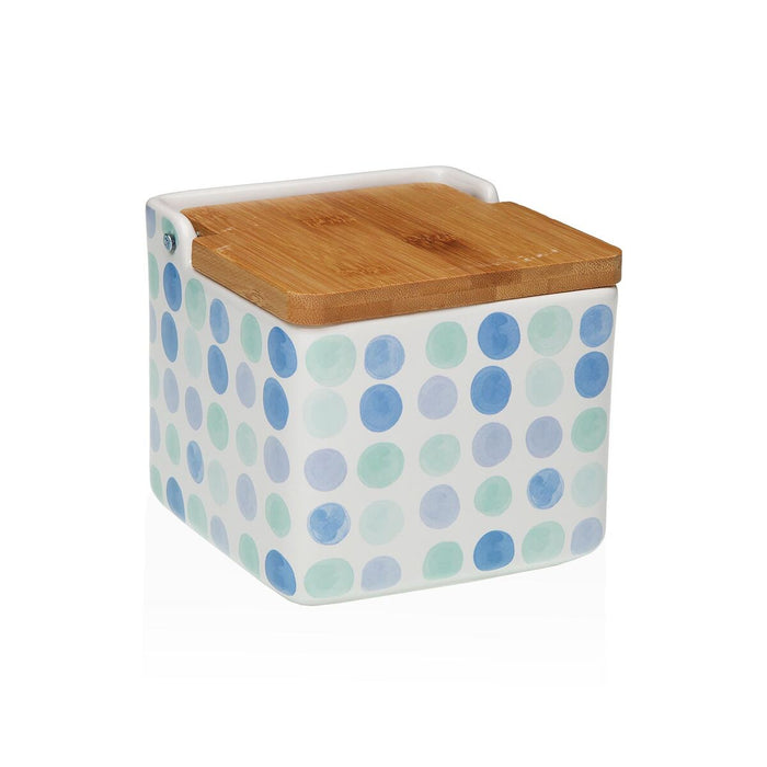 Salt Shaker with Lid Versa Ceramic 12,2 x 11,5 x 12,2 cm