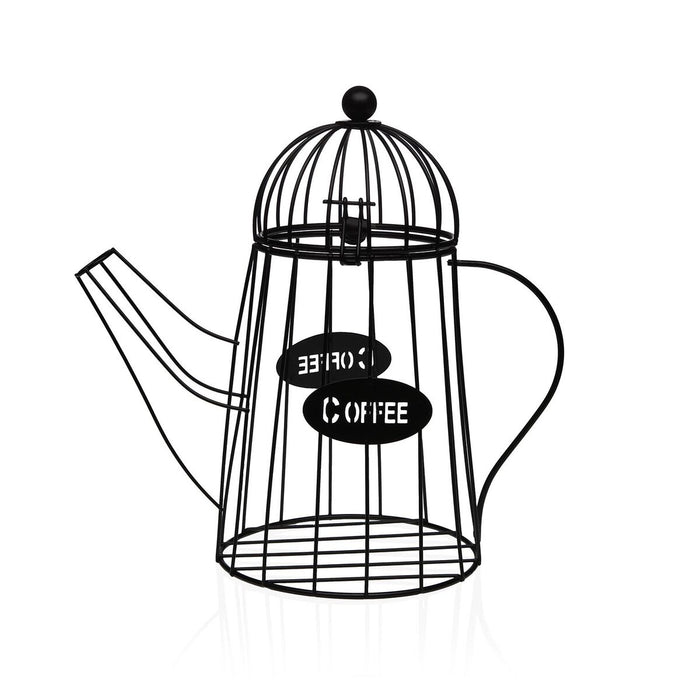 Coffee Capsule Organiser Versa Metal 25,5 X 26 X 13 CM Teapot