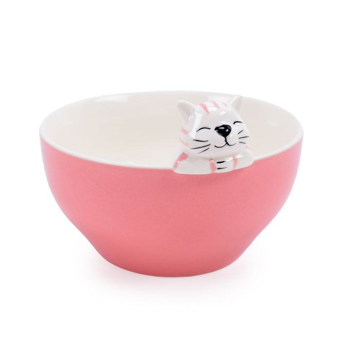 Bowl Versa Pink Porcelain 15,3 X 10,3 X 14 CM Cat