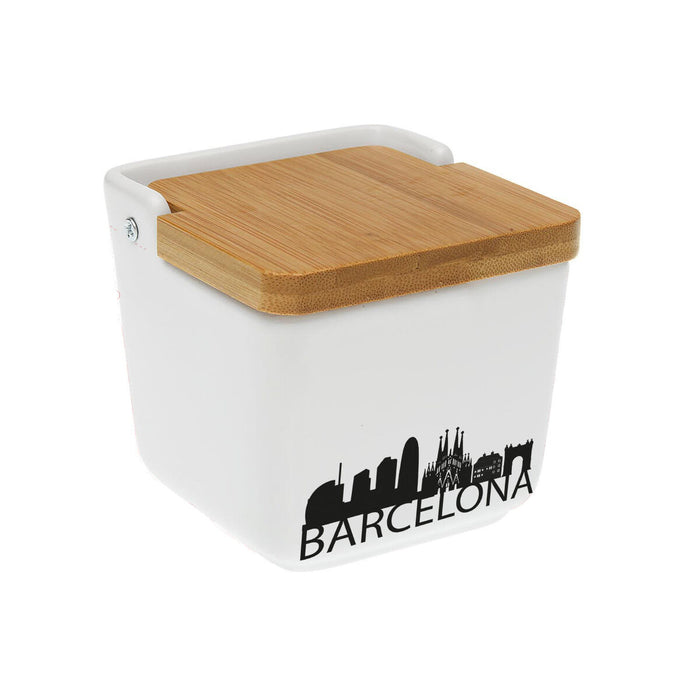 Salt and Pepper Shakers Versa Barcelona Ceramic 8,8 x 8,5 x 8,8 cm