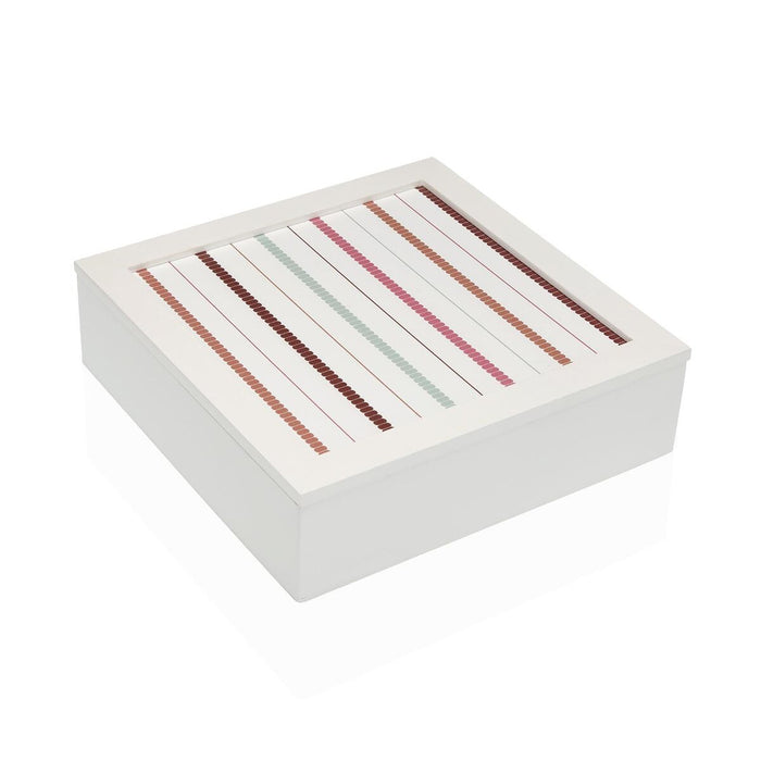 Jewelry box Versa FLINT MDF Wood 24 x 7 x 24 cm