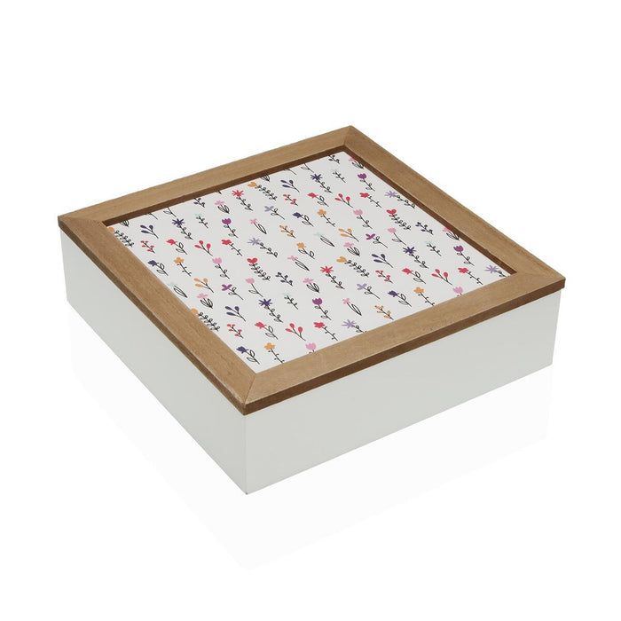 Jewelry box Versa BLUME MDF Wood 24 x 7 x 24 cm