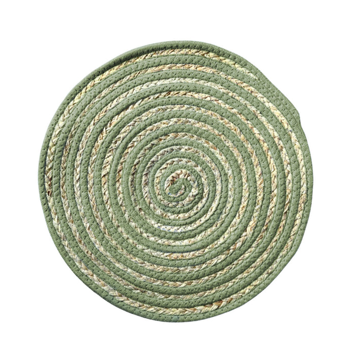 Table Mat Versa Green Polyester Cotton 38 x 1 x 38 cm