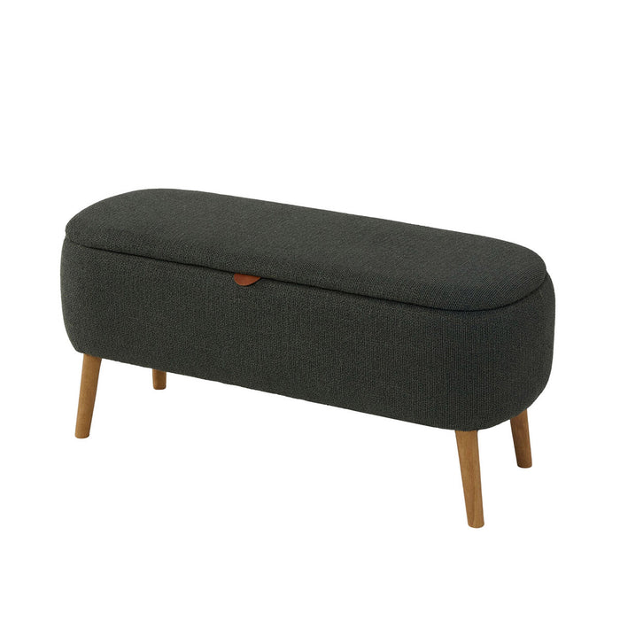 Foot of the bed Versa Maniko Green Wood Textile 37 X 44,5 X 94,5 CM