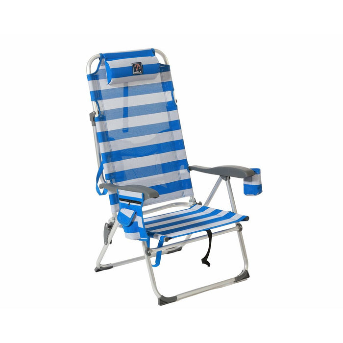 Folding Chair Navy Blue 108 x 47 x 30 cm
