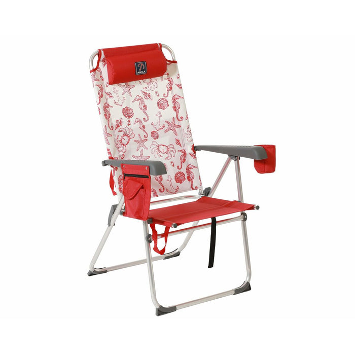 Folding Chair Red 106 x 47 x 45 cm