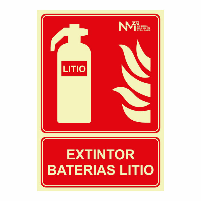 Sign Normaluz 21 x 30 cm PVC Extinguisher