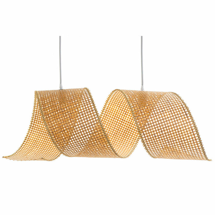 Ceiling Light DKD Home Decor Light brown Wood Bamboo 50 W 220 V 80 x 30 x 30 cm