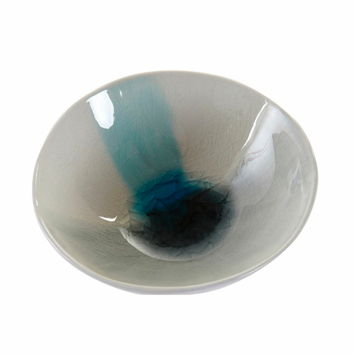 Snack Bowl DKD Home Decor Blue Grey Stoneware 170 ml 11,5 x 11,5 x 4,5 cm