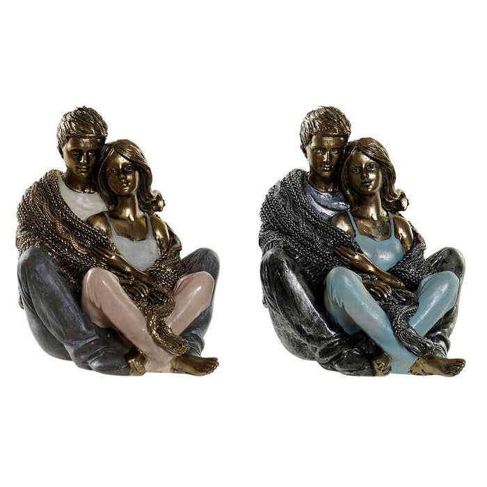 Decorative Figure DKD Home Decor Copper Modern Pair 12 x 10,5 x 12 cm (2 Units)