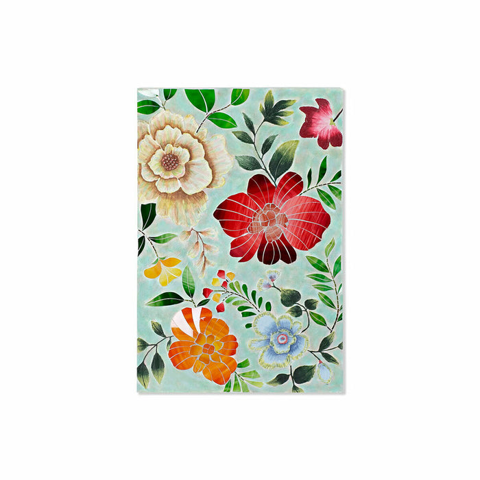 Canvas DKD Home Decor Multicolour Flowers 80 x 4 x 120 cm (1 Unit)