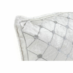 Cushion DKD Home Decor 8424001850334 Grey 50 x 10 x 30 cm White Rhombus
