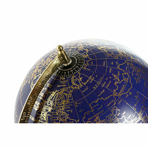 Globe DKD Home Decor Blue Golden Metal (27 x 25 x 36 cm)