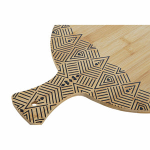 Cutting board DKD Home Decor Black Natural Bamboo Rectangular 30 x 40 x 1 cm